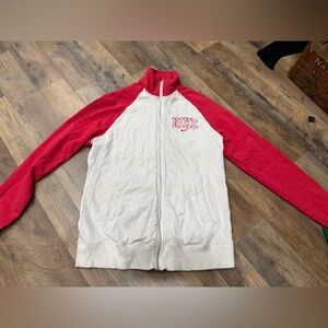 Nike Red and White Hooded Jackets